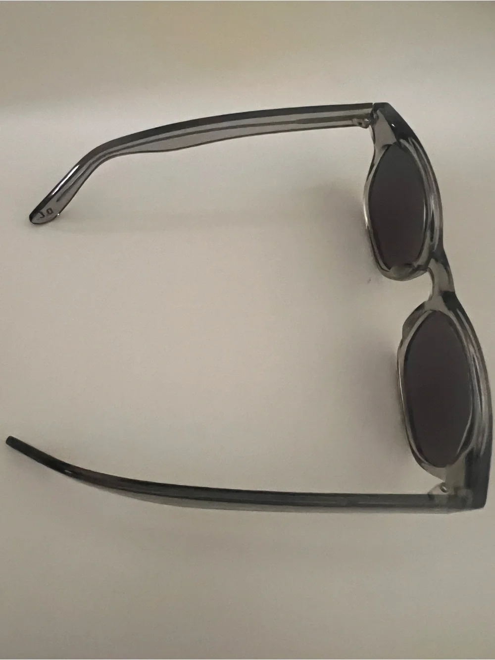 D.L. Eyewear Gray Wayfarer-style Sunglasses
